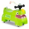Toddler Ride on Toy with Under Seat Storage with Music and Lights-Green