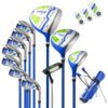 Men's Complete Golf Clubs and Bag Set Right Handed-Blue