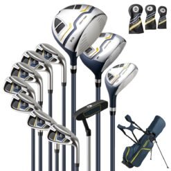 Mens Complete Golf Clubs and Bag Set Golf Stand Bag-Yellow