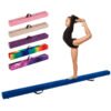 270CM Folding Balance Beam with Solid Wood Base and Anti-slip Bottom-Blue