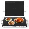 Electric Warming Tray with 40 x 30 cm Surface and Anti-Scalding Handles