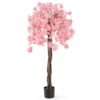 163CM Tall Artificial Cherry Blossom Tree with Flowers-Pink