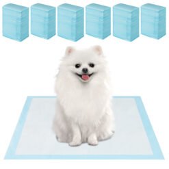Dog and Puppy Pee Pads 60 x 43 cm(300 Counts) 6-Layer Leak-Proof Pet Pads-Blue