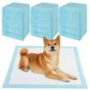 Dog and Puppy Pee Pads 76 x 76 cm(150 Counts) 6-Layer Leak-Proof Pet Pads-Blue