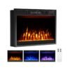 23 Inches Electric Fireplace Insert 750W/1500W Fireplace Heater