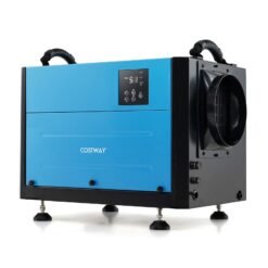 50/70L/Day Industrial Dehumidifier with Pump and Drain Hose-Blue-50L