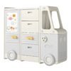 Kids Toy Storage Organizer with 4 Pull-out Drawers-Grey