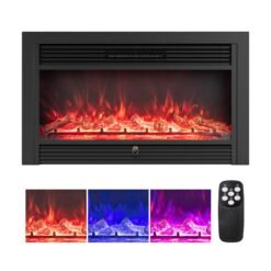 36-Inch Electric Fireplace Insert with Remote Control-36 inch