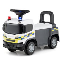 Kids Ride On Push Car with Lights and Under-seat Storage-White