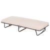 Folding Bed with Mattress Portable Guest Bed with Memory Foam
