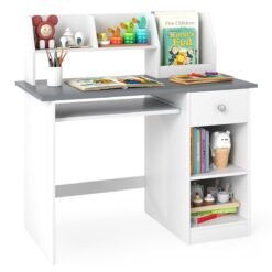 Kids Study Desk Multifunctional Student Desk-Grey