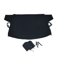 Car Front and Rear Windshield Cover 600D Oxford Automotive Window Protector-Black