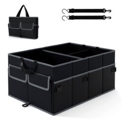Car Trunk Organizer 48L Collapsible Cargo Storage Box-Black