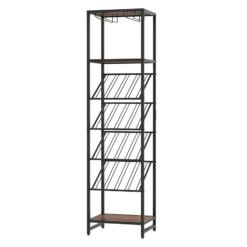 7-Tier Freestanding Wine Rack Liquor Storage Stand