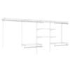 Wire Closet Organizer System Wall-mounted with Adjustable Shelves-White