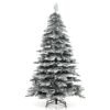 190CM Artificial Christmas Tree Hinged Holiday Tree with Lush Branch Tips