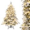 Artificial Xmas Tree Flocked Christmas Tree with Branch Tips-S
