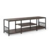TV Stand for TVs up to 65 Inches with Open Storage Shelves-Rustic Brown