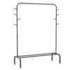 Heavy Duty Clothes Rack Freestanding Metal Garment Wardrobe Rack-Black