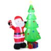 8 Feet Inflatable Christmas Tree with Santa Claus & Gift Boxes