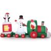 11.5 Feet Christmas Inflatables Train with Snowman Penguin Gift Box