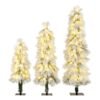 3’ 4’ 5’ Artificial Christmas Tree Set with Branch Tips and LED Lights