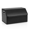 Leather Car Trunk Organizer with Lid Removable Divider and Large Capacity-Black-Size 1
