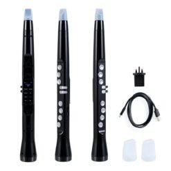 Electronic Wind Instrument Synthesizer with Wireless MIDI-Black