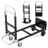 3 in 1 Convertible Hand Truck Heavy Duty Folding Trolley with Retractable Handle and Adjustable Length