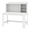 Computer Desk with 3 Storage Shelves and Cable Hole for Study-White