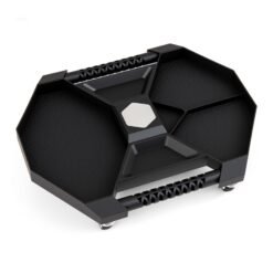 Tool Creeper Rolling Tool Tray with 4 Swivel Casters and 6 Compartments-Black