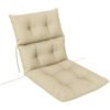 Outsunny 115 x 56cm Rocking Chair Padded Seat Cushion - Beige