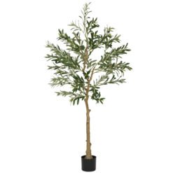 HOMCOM Silk Leaf Artificial Olive Trees