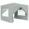 Outsunny 3 x 3m Pop-Up Gazebo Shelter, with Accessories - Light Grey