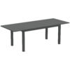 Outsunny Aluminium Extending Garden Table with Slatted Top for 6-8 Person, 160/220 x 90 x 73 cm, Grey