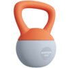 SPORTNOW 8KG Soft Kettlebell, Kettlebell with Non-Slip Handle for Home Gym, Weight Lifting, Strength Training, Orange/Grey