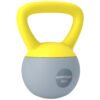 SPORTNOW 4KG Soft Kettlebell, Kettle Bell with Non-Slip Handle for Home Gym, Weight Lifting, Strength Training, Yellow/Grey