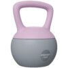 SPORTNOW 10KG Soft Kettlebell, Kettlebell with Non-Slip Handle for Home Gym, Weight Lifting, Strength Training, Purple/Grey