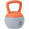 SPORTNOW 10KG Soft Kettlebell, Kettle Bell with Non-Slip Handle for Home Gym, Weight Lifting, Strength Training, Orange/Grey