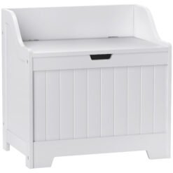 HOMCOM 61L Home Storage Chest - White