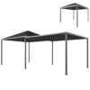 Outsunny3x3or 3x 6m GardenGazebo with Extendable Awning and Wheels,UPF30+ OutdoorMetal GazeboCanopyShelterfor BBQ, Event, Party