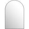 HOMCOM 60 x 90cm Arched Home Mirror - Black