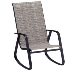 Outsunny Rocking Garden Chair - Light Brown