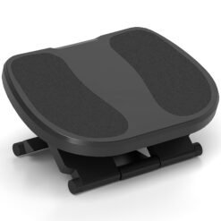 HOMCOM 0-30 Three-Height Under-Desk Support Footrest - Grey