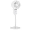 HOMCOM 9" Pedestal Fan, 70 Oscillation 90 Vertical Tilt Oscillating Air Circulator with 3 Speeds, Standing Fan for Home Office, Bedroom, White