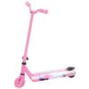 AIYAPLAY Electric Scooter for Kids Aged 4-7 Years, with Flashing LED Lights, Rear Auxiliary Wheels, Pink