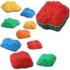 AIYAPLAY Balance Stepping Stones for Kids with Non-Slip Bottom, Indoor Outdoor Obstacle Course for Ages 3-8 Years, Multicoloured