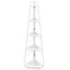 HOMCOM Five-Tier Corner Shelf - White