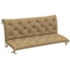 Outsunny Three-Seater Bench Cushion - Khaki