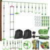 AIYAPLAY Obstacle course for Kids, with 10-Piece Slackline Kit with Monkey Bars, Gym Rings, Rope Ladder, Nest Swing, Hanging Tray